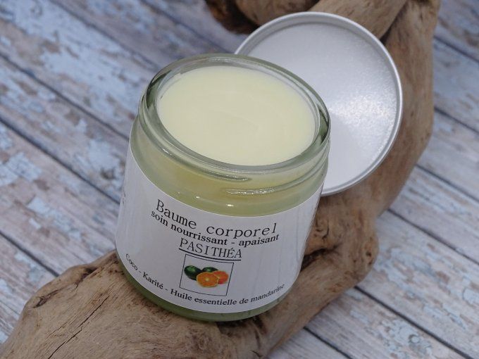 BAUME CORPOREL - SOIN APAISANT - NOURRISSANT PASITHÉA - COCO / MANDARINE 60 GRS