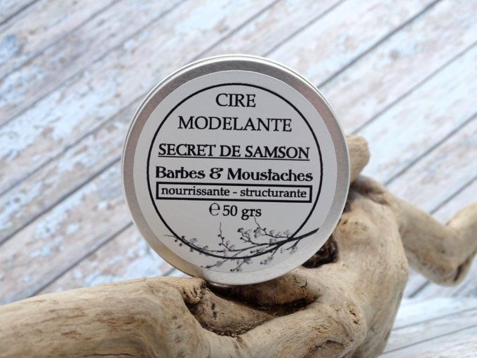 CIRE  STRUCTURANTE - PROTECTRICE  SECRET DE SAMSON - BARBES & MOUSTACHES - 50 GRS